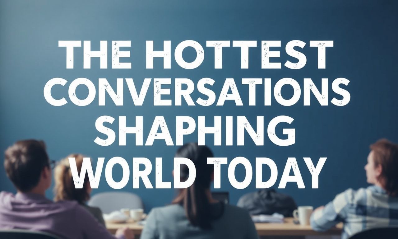 The Hottest Conversations Shaping Our World Today The Hottest Conversations Shaping Our World Today